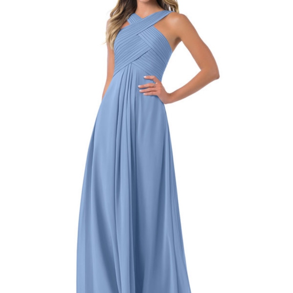 Azazie kaleigh Steele blue